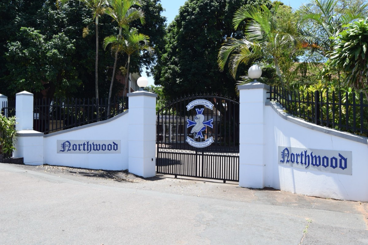 The Northwood School entrance gates in Durban North